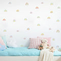 Colorful Boho Rainbow Wall Decals for Kids Room & Nursery