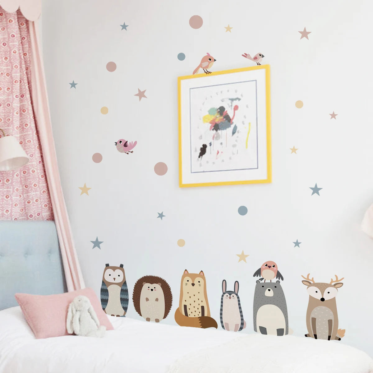 Cute Woodland Animals Wall Decals for Kids Room & Nursery