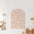 Daisy Floral Arch Wall Decals for Kids Room