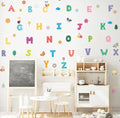 Floral Fantasy Alphabet Wall Decals for Kids Room
