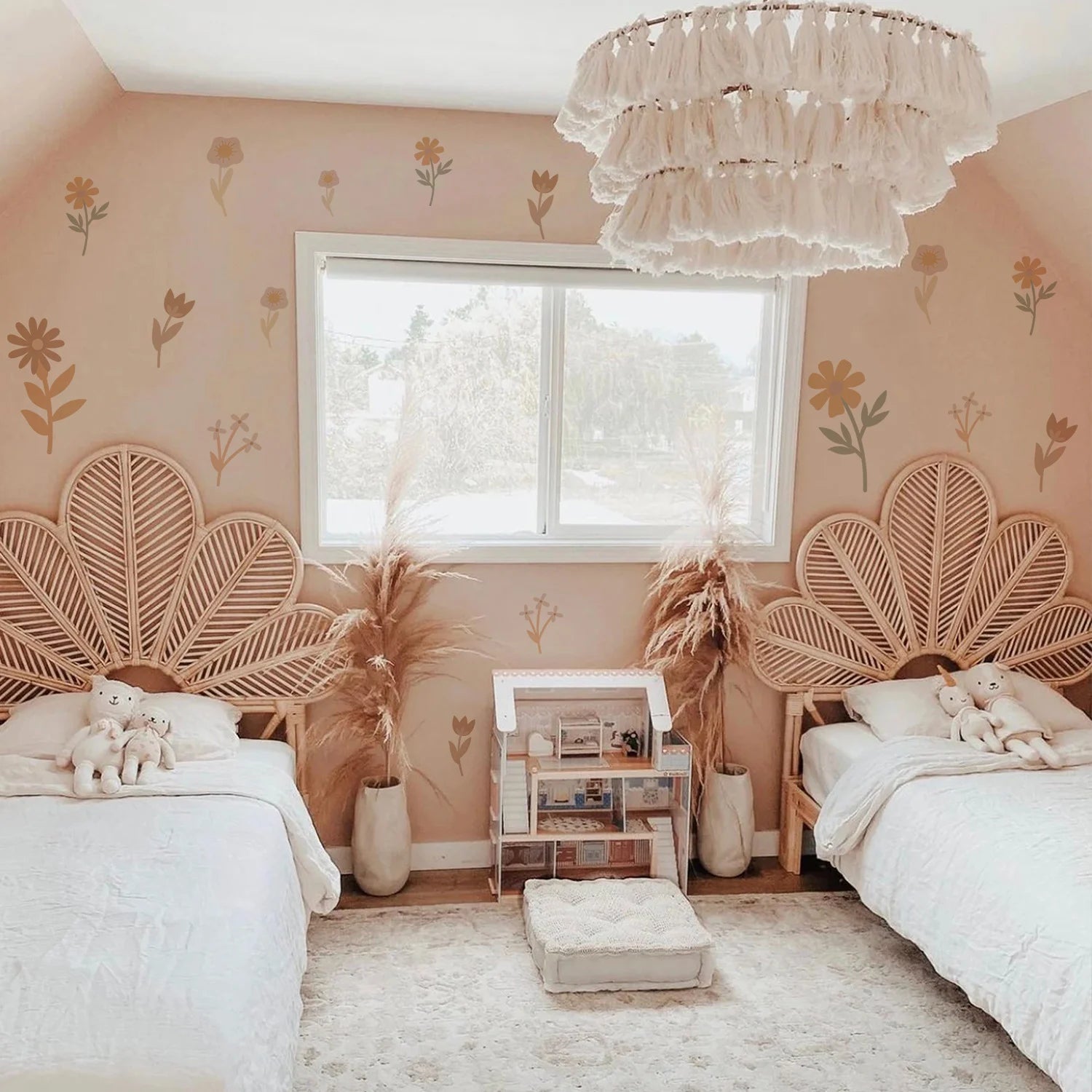 Floral Garden Wall Decals for Kids Room & Nursery