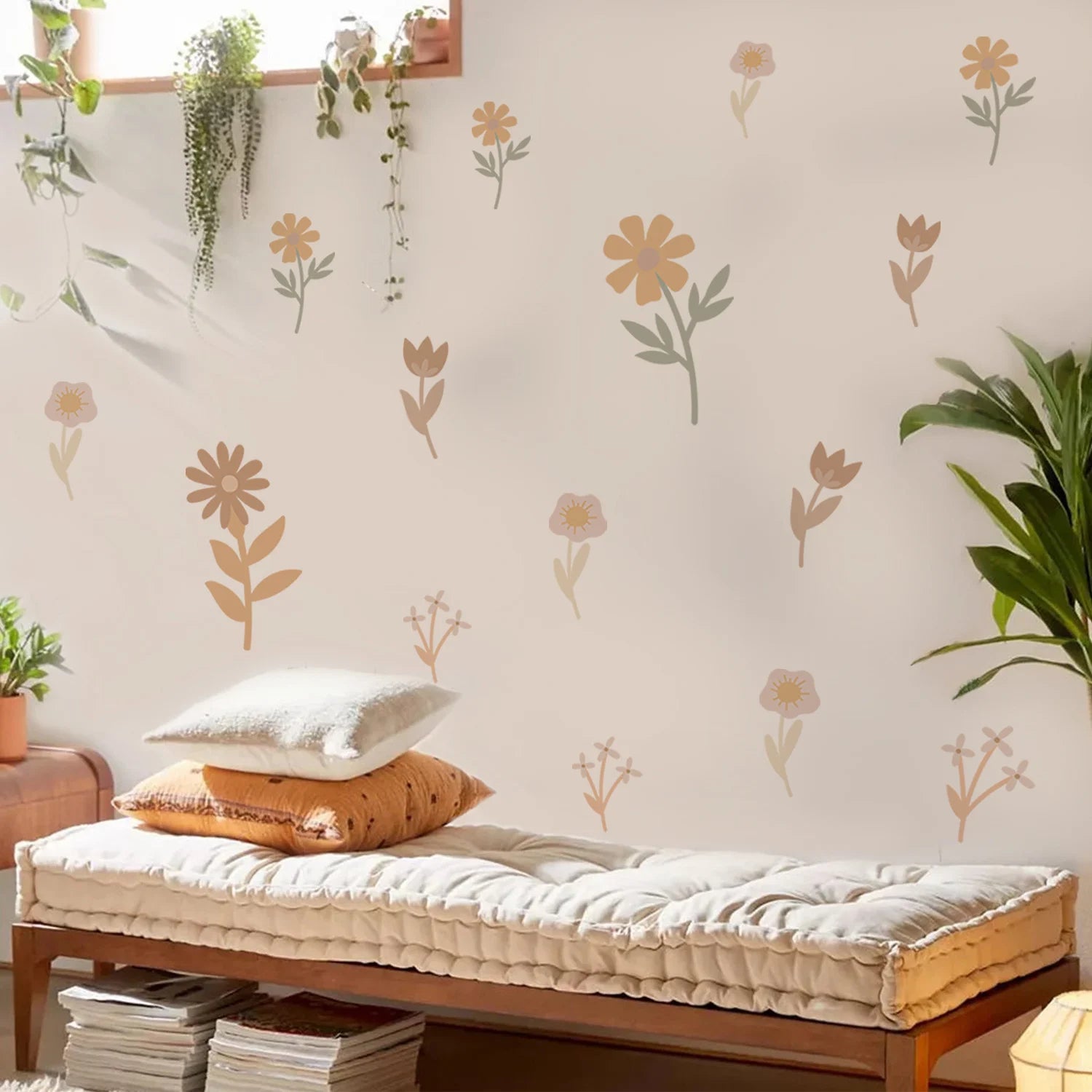 Floral Garden Wall Decals for Kids Room & Nursery