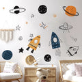 Space Adventure Wall Decals for Kids Room & Nursery