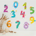 Pumkins Colorful cartoon-style numbers on a light background with decorative elements.